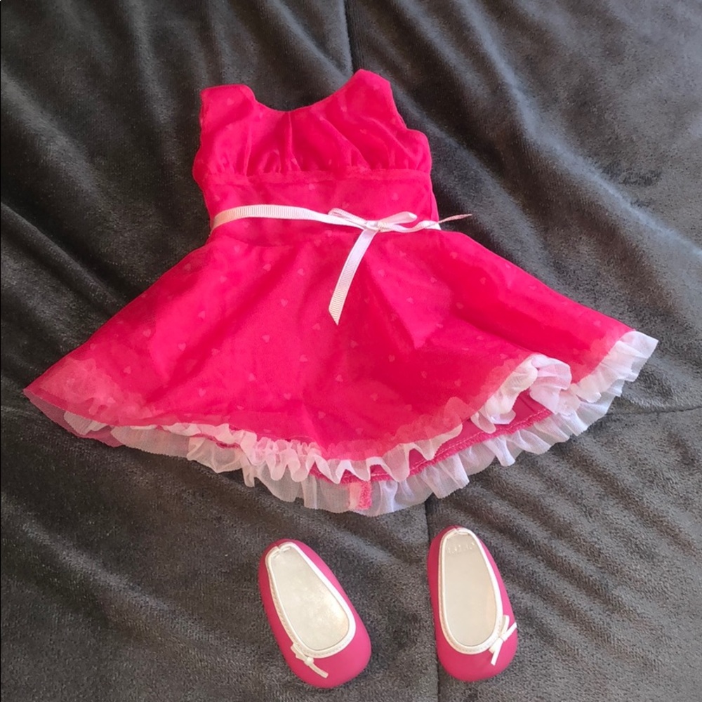 american girl Doll pink dress